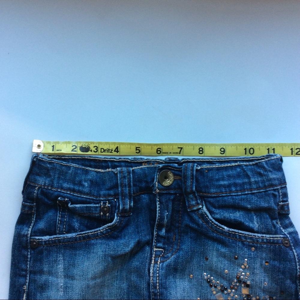 1989 Place Girls Jean Skirt with Sewn in Shorts - Picture 7 of 8